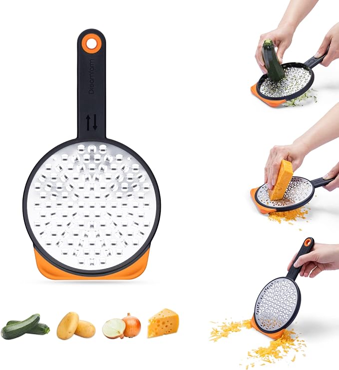 Dreamfarm Ograte Two-Sided Coarse Food & Vegetable Speed-Grater - 6mm Coarse - Image 3