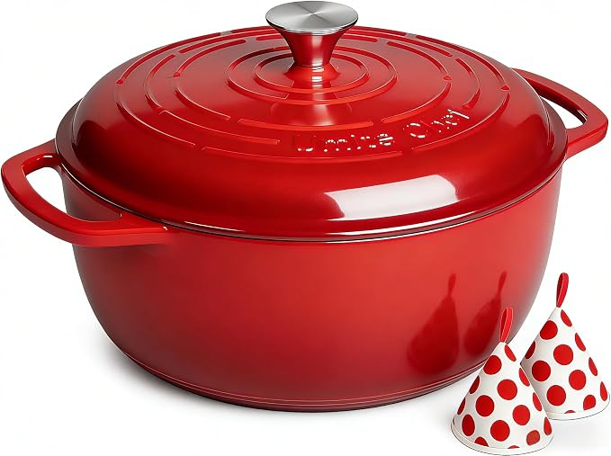 Umite Chef 6QT Enameled Cast Iron Dutch Oven by UmiteChef