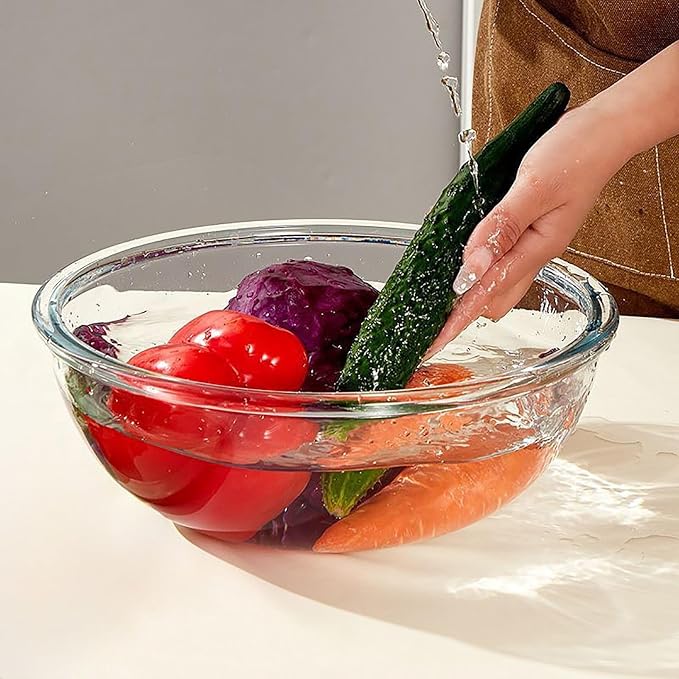 OZY 6.3 Quart Large Glass Mixing Bowl - Image 5