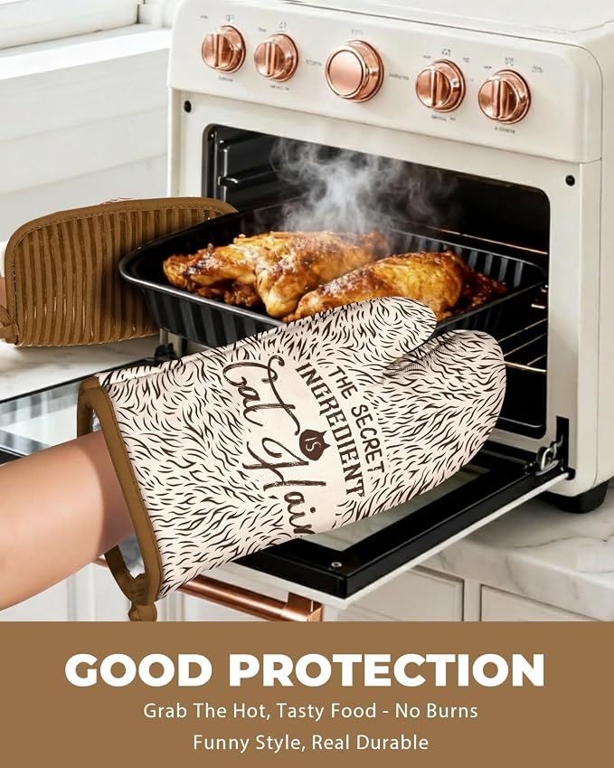 Slohif Funny Oven Mitts and Pot Holder - Image 5