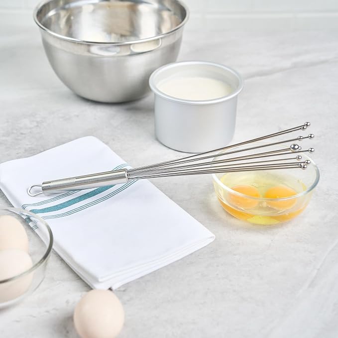 Restaurantware 12.5 in Stainless Steel Ball Whisk - Image 4