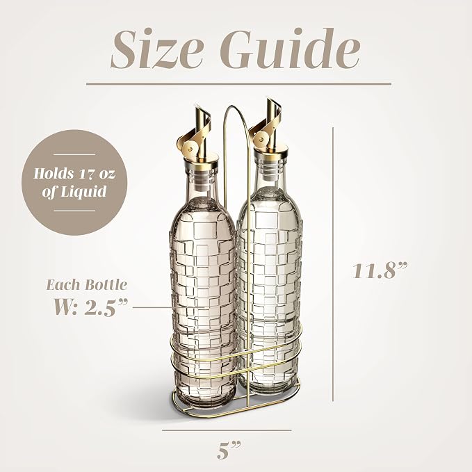COOK WITH COLOR Glass Olive Oil Bottle Dispenser - Image 5