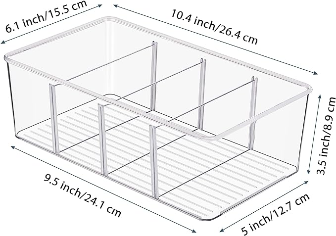 Vtopmart 6 Pack Food Storage Organizer Bins, Cabinet Organization and Storage - Image 2