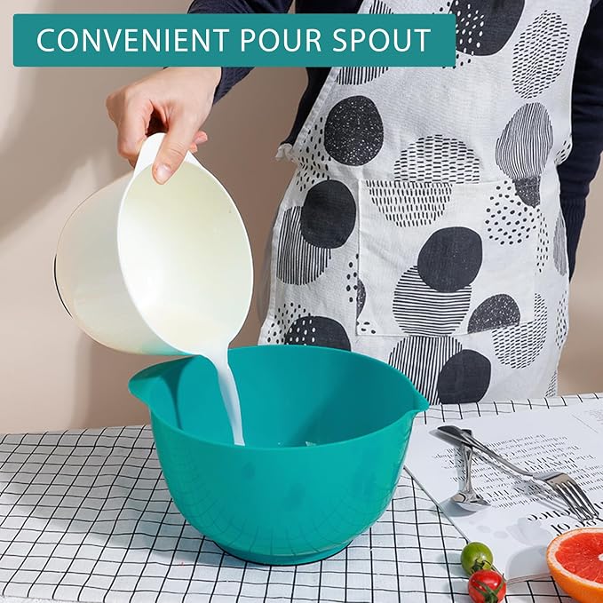 BoxedHome Classic Mixing Bowl Set, BPA Free Plastic, Microwave and Dishwasher - Image 5