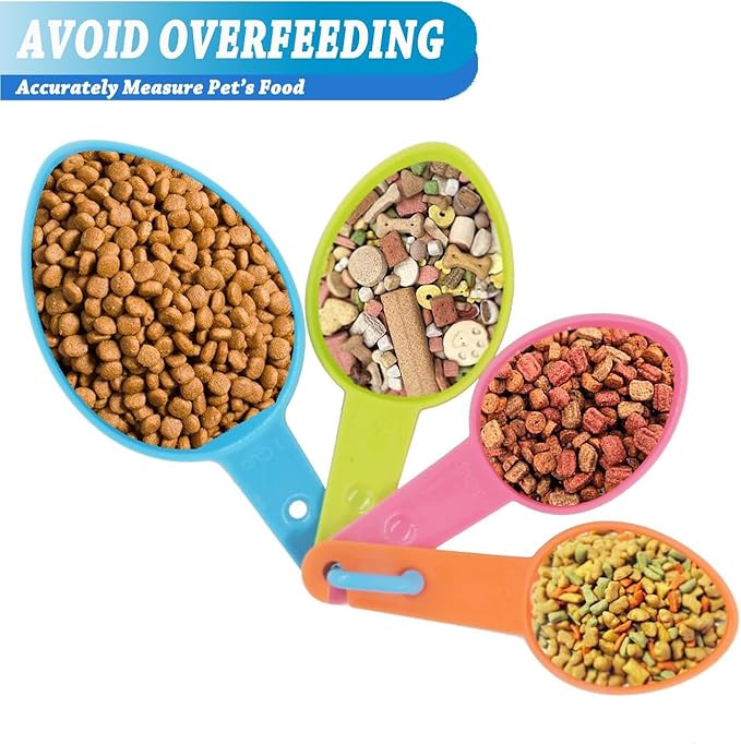 HINMAY Pet Food Scoops Plastic Measuring Cups Set - Image 3