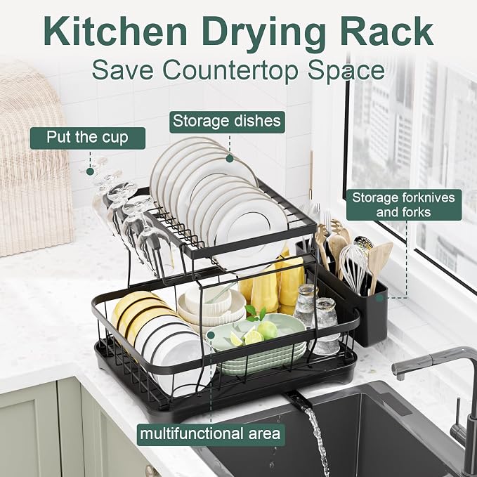 LIYI Dish Drying Rack, Large Dish Rack - Image 5
