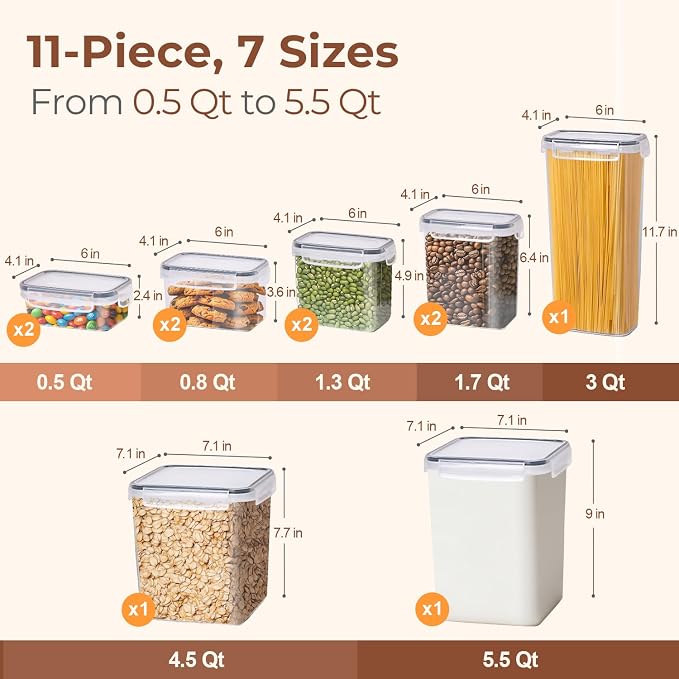 ComSaf Airtight Food Storage Containers - Image 2