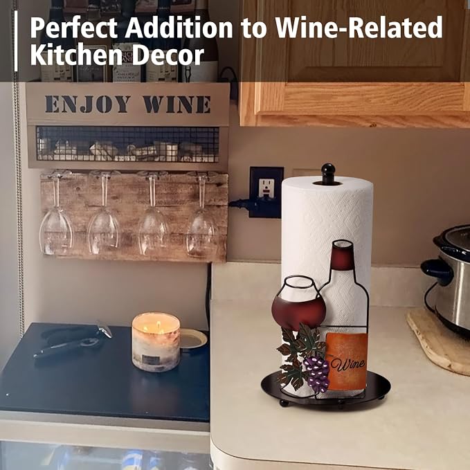Wine Paper Towel Holder Countertop - Image 6