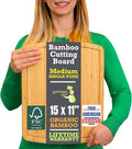 GREENER CHEF 15 Inch Bamboo Cutting Board by GreenerChef