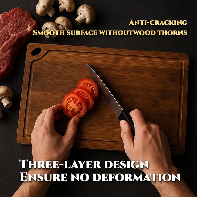 Bamboo Cutting Board 3-Piece Set - Image 5