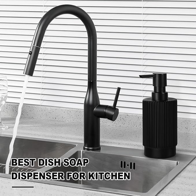 VIMERPA Black Soap Dispenser, 11 fl oz Hand Soap Dispensers - Image 6