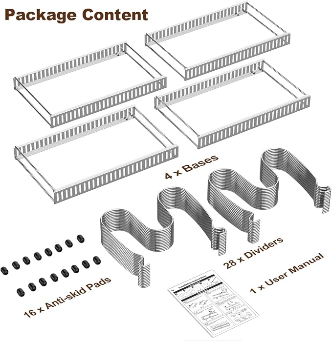 Housolution 2 Pack Pot and Pan Organizer, Pan Lid Holder Storage Rack - Image 7
