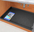 SIKADEER 25" x 22" Under Sink Mat Waterproof, Silicone Mat Kitchen Drawer Shelf by SIKADEER