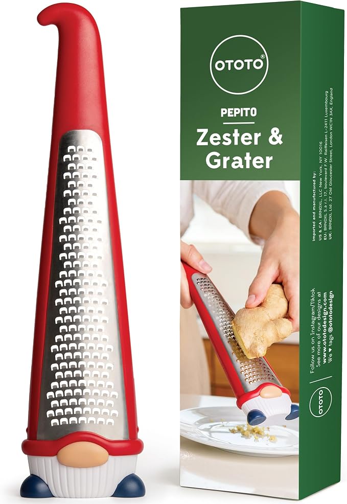 OTOTO Grater - Stainless Steel, BPA Free, Dishwasher Safe, Fun Kitchen Gadget by OTOTO