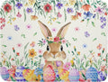 Giwawa Easter Rabbit Dish Drying Mat Spring Flower Dish Drainer Rack Mats 18x24 by Giwawa
