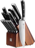 PAUDIN Knife Block Set, 15 Pieces Knife Set by PAUDIN