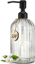 JASAI 18Oz Simple Glass Soap Dispenser by JASAIHOME