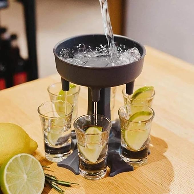 Shot Glasses Dispenser, 6 Way Shot Dispenser - Image 2