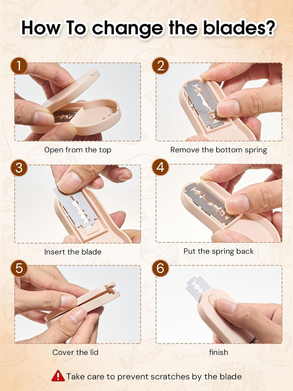 Bread Lame, Extractable & Magnetic Bread Lame Dough Scoring Tool