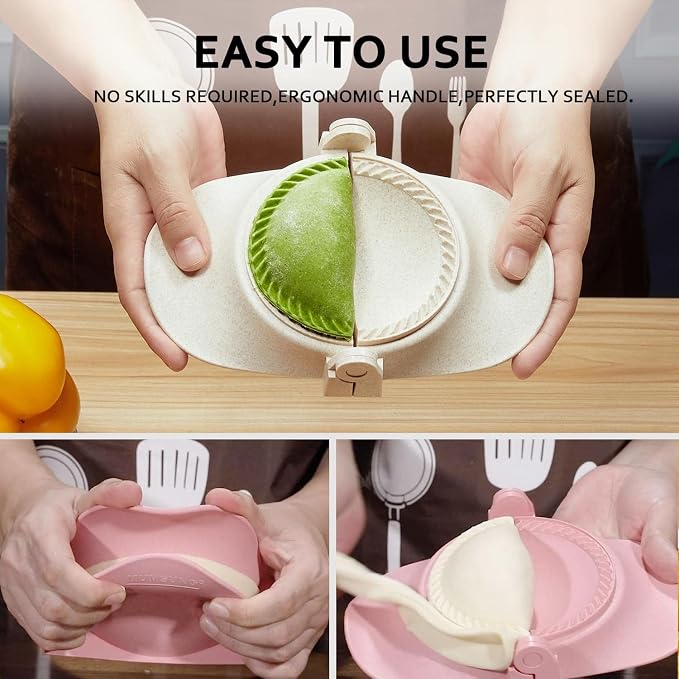 Empanada Maker Press, 6-Inch Extra Large Dumpling Maker Set - Image 5