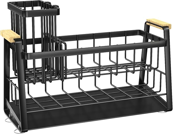 Housolution Sink Caddy Organizer, 2-Tier Sponge Holder - Image 9