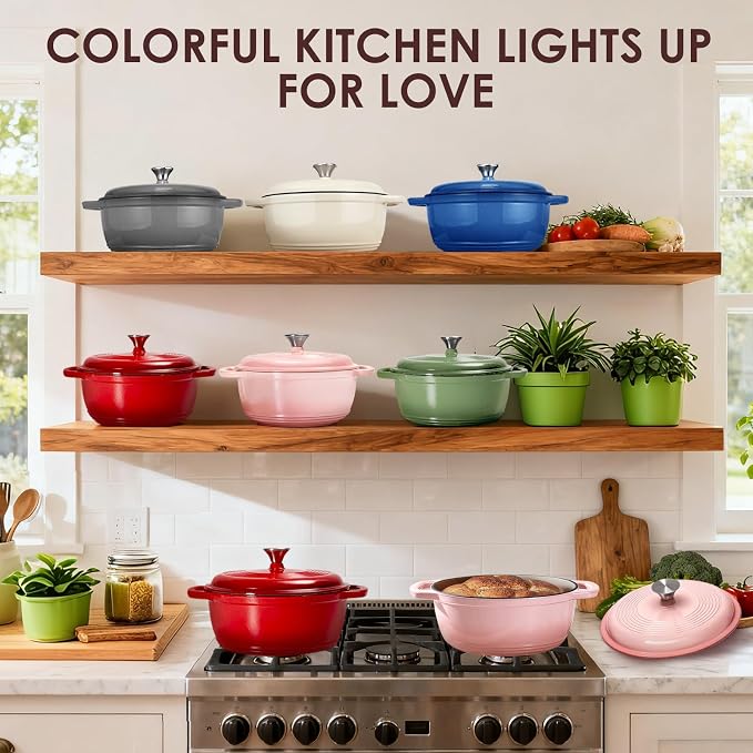 Enameled Cast Iron Dutch Oven Pot - Image 7