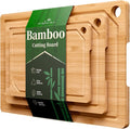 Kitsure Bamboo Cutting Board Set by Kitsure