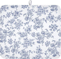 Blue Floral Dish Drying Mat for Kitchen Counter Chinoiserie Flower Microfiber by Unknown