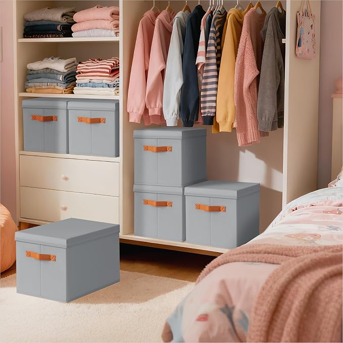 Homsorout Storage Bins with Lids - Image 7