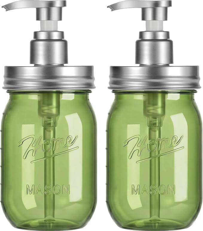 Amolliar Plastic Mason Jar Soap Dispenser by Amolliar
