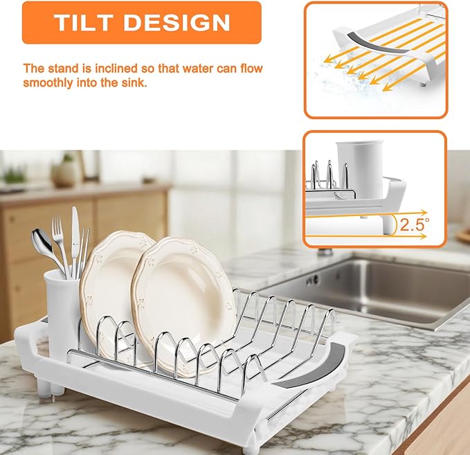 Dish Drying Rack Compact Expandable - Image 2