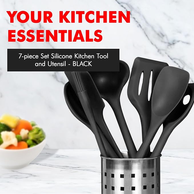 Chef Craft - Premium Silicone Kitchen Tools and Utensils Set, Non-Scratch - Image 2