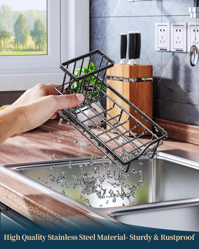 Consumest Sink Caddy, Kitchen Sponge Holder - Image 5