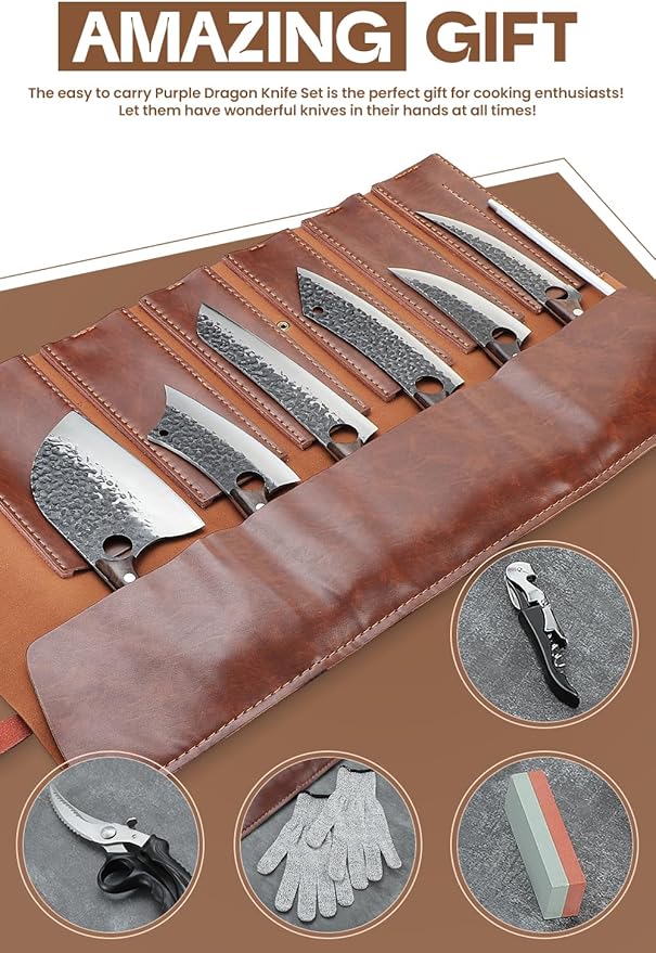 Purple Dragon Butcher Knife Set - Image 6