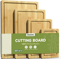 4-Piece Set Bamboo Cutting Board by Unknown