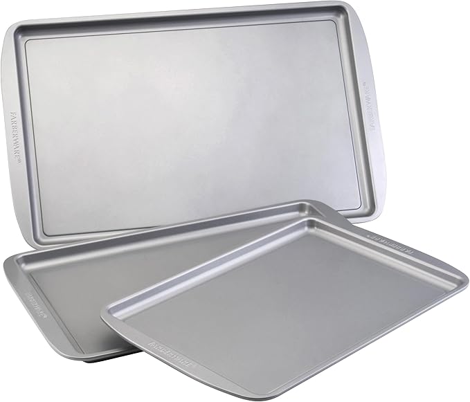 Farberware Nonstick Bakeware 3-Piece Cookie Pan Set by Farberware