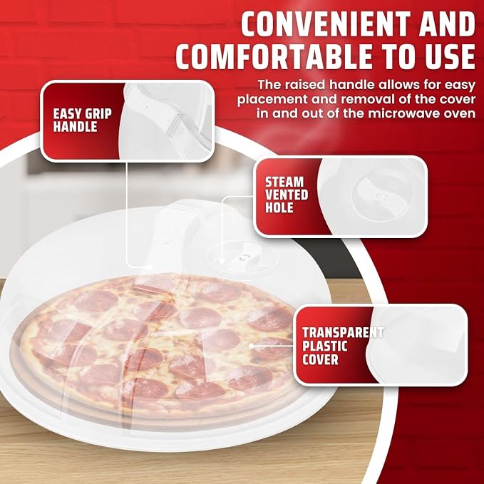 Flexzion 10.5 Inch Microwave Splatter Cover - Image 7