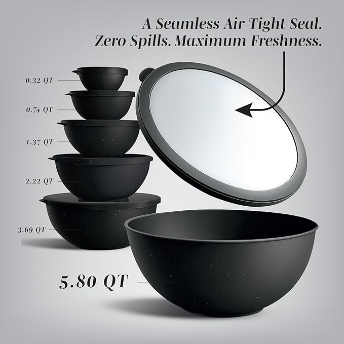 COOK WITH COLOR Mixing Bowls with TPR Lids - Image 2