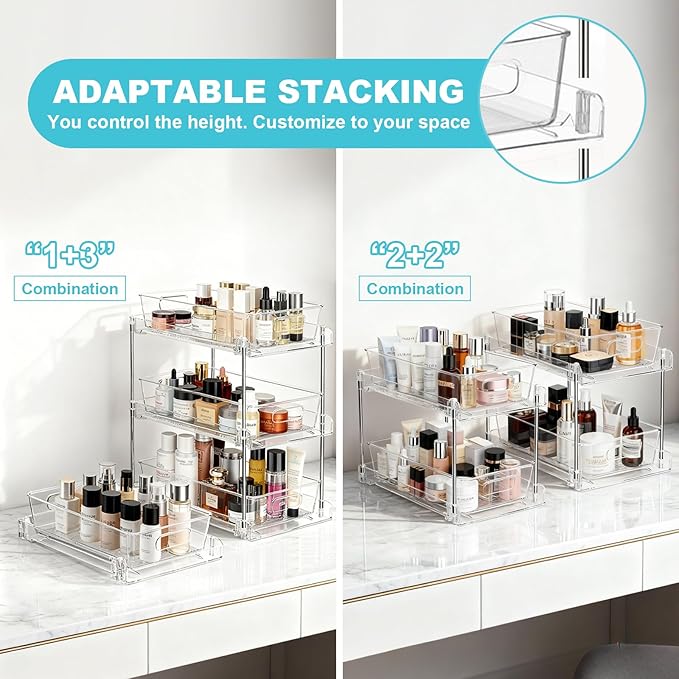2 Tier Under Sink Organizer Bathroom Organizers and Storage - Image 5