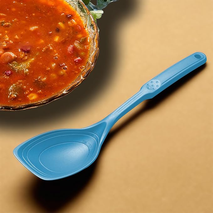 Large Silicone Cooking Spoon, Non-Stick Solid Spoon set - Image 8