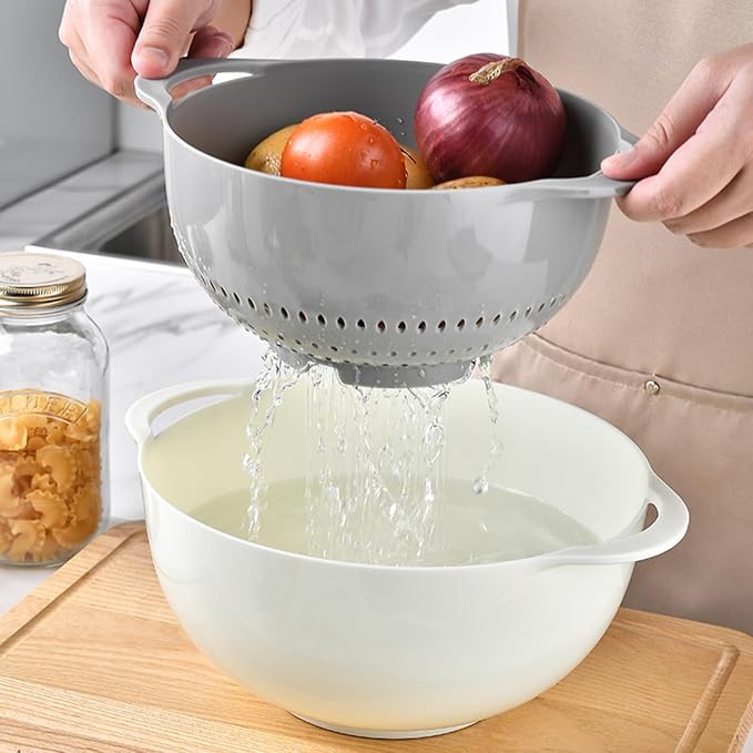Plastic Mixing Bowls Set 8/10 PCS - Image 6