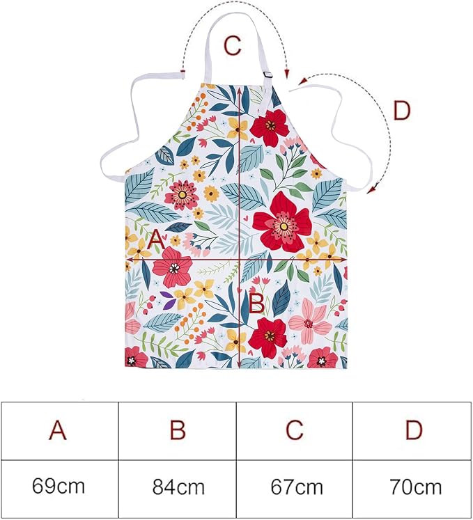 8 Pcs Kitchen Stuff Accessories Include 5 Cute Wooden Spoons & 1 Floral Kitchen - Image 2