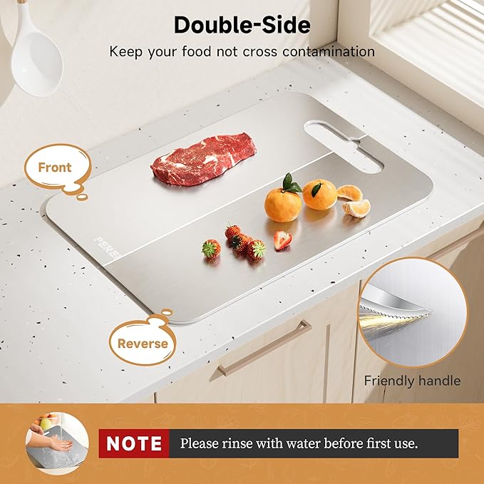 Titanium Cutting Board for Kitchen, Cutting Board Double Sided Food Grade - Image 4
