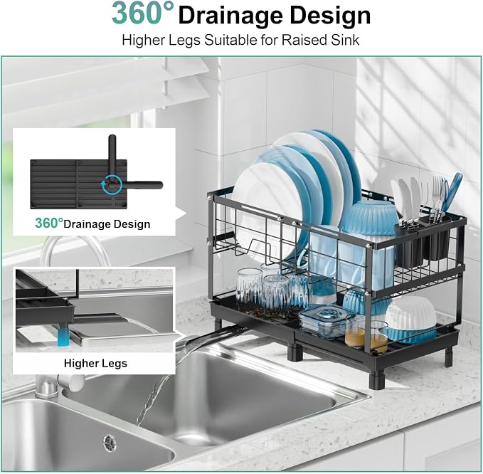 GSlife Large Dish Drying Rack - Image 6