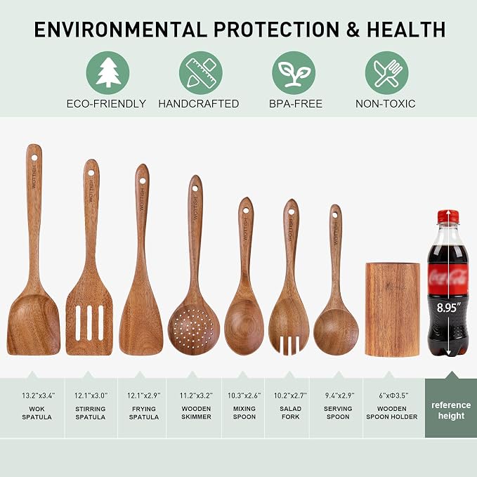 Wooden Spoons for Cooking - Image 7