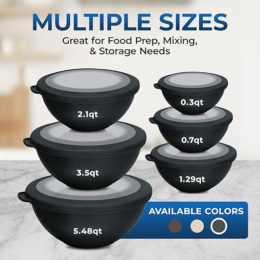 Bakken Master 12 Piece Plastic Nesting Bowls - Image 6