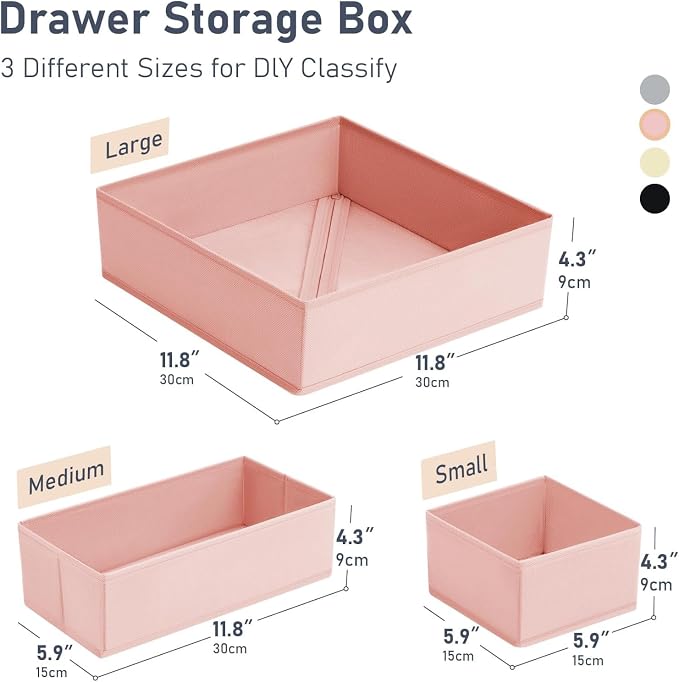 DIMJ Drawer Organizer Clothes 15 Pack - Image 3