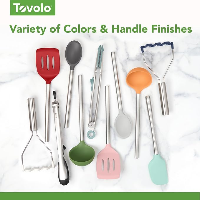 Tovolo Silicone Ladle With Stainless Steel Handle Deep Soup Ladle - Image 5