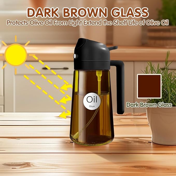 16oz/470ml Glass Olive Oil Sprayer - Image 2