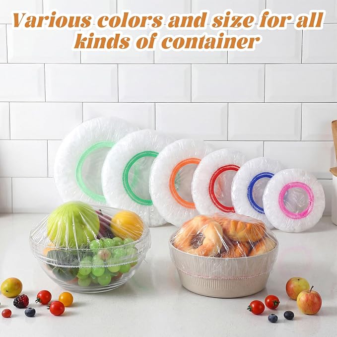 200 Pcs 6 Size Plastic Bowl Covers - Image 3
